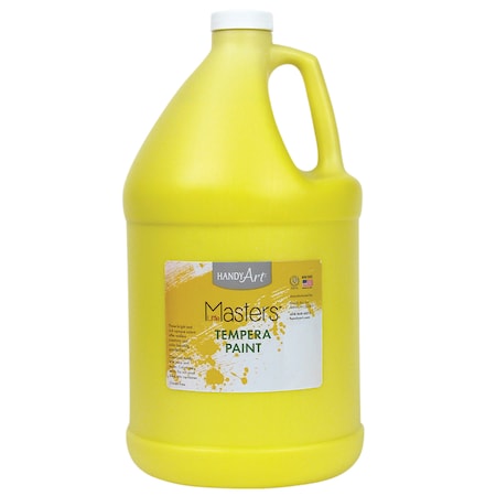 Handy Art Little Masters Tempera Paint, Yellow, Gallon 204-710